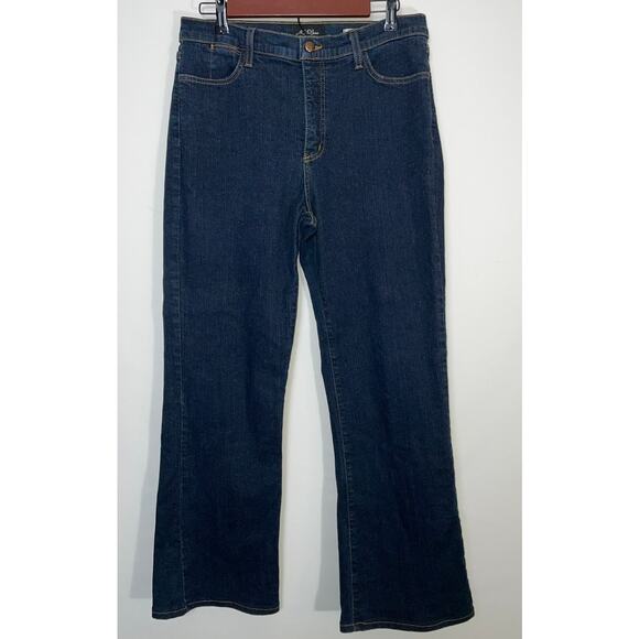 NYDJ Embellished High Waist Boot Cut Jeans - Women's Size 10 - Made in USA - Picture 1 of 11